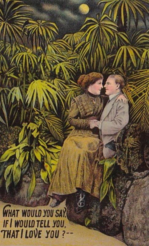 Romantic Couple What Would You Say If I Would Tell You I Love You