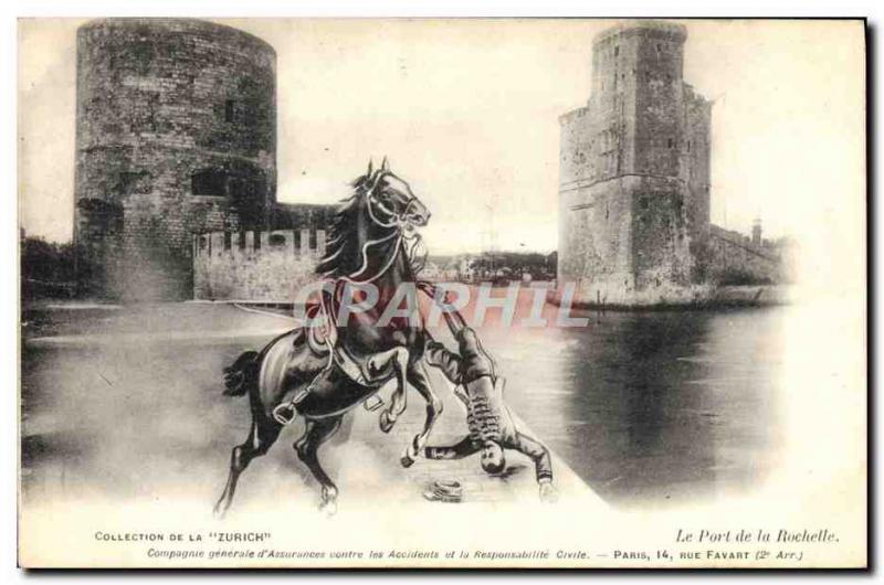 Old Postcard Equestrian Horse Wearing Rochelle
