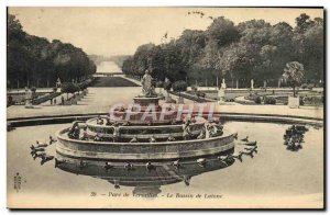 Old Postcard Versailles Latona fountain