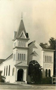 Azusa Church San Gabriel California RPPC Photo Postcard 20-3798