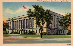 Wisconsin Superior Douglas County Court House Curteich