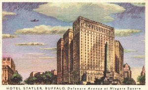 Vintage Postcard 1920's Hotel Statler Building Buffalo New York N. Y. Structure