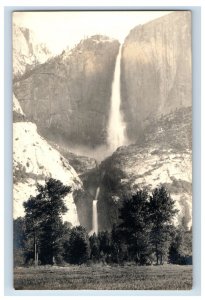 Vintage Yosemite Falls Valley Park Real Photo RPPC Postcard P141