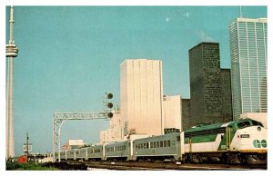Postcard TRAIN SCENE Toronto Ontario ON AT3232
