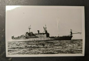 Mint Vintage USS Currituck AV7 US Navy Photo Real Photo Postcard