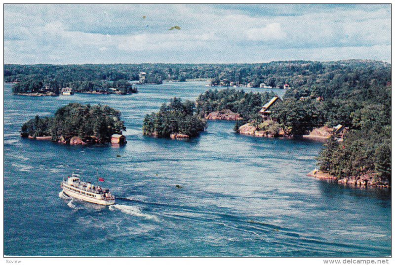 Cruise Boat , Thousand Islands , Ontario  , Canada , 50-60s