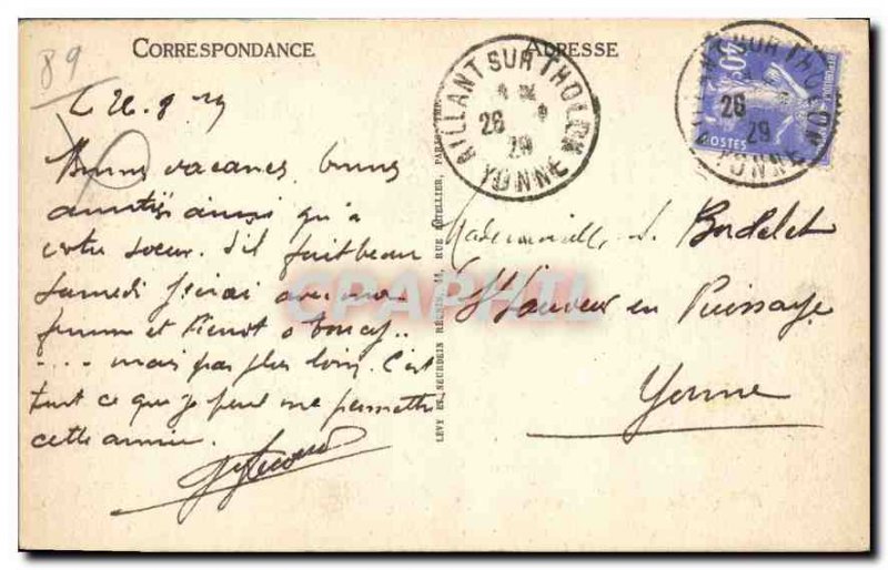 Old Postcard Auxerre the Prefecture
