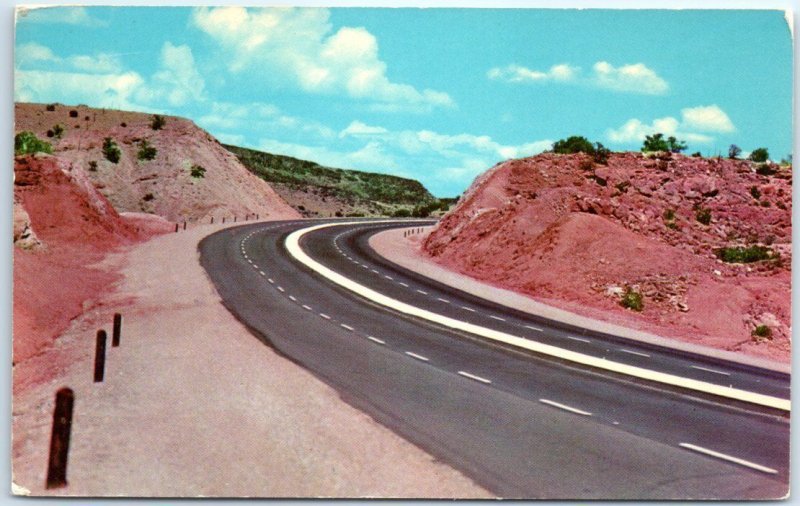Postcard - Four Lane Highway on U. S. Route 85 - New Mexico