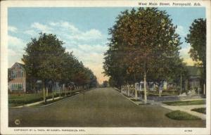 Paragould AR West Main St. Postcard