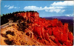 Postcard SCENE Bryce Canyon National Park Utah UT AL9554