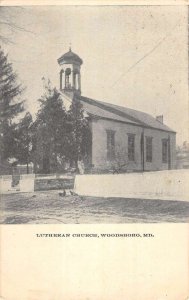 Maryland Woodsboro Lutheran Church Vintage Postcard EE9