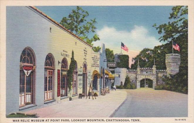 Tennessee Chattanooga War Relic Museum At Point Park Lookout Mountain Curteich