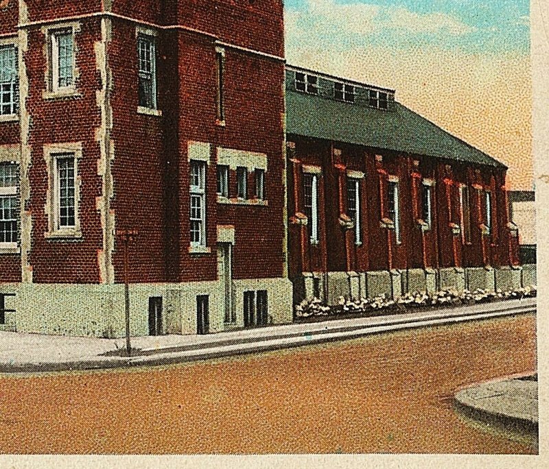 1924 Salisbury MD Armory Building Maryland State Police Antique RARE WB Postcard
