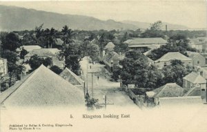 PC JAMAICA, KINGSTON LOOKING EAST, Vintage Postcard (b40014)