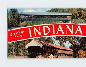 Postcard Greetings from Indiana USA