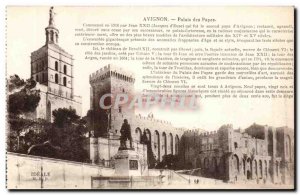 Old Postcard Avignon Popes' Palace