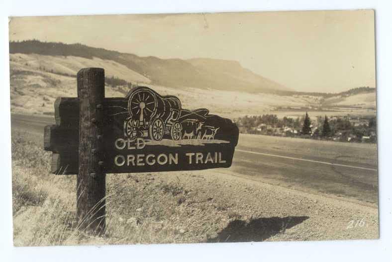 RP Old Oregon Trail Highway Sign near La Grande?? OR