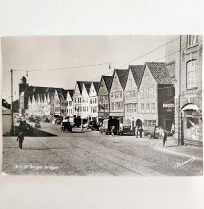 RPPC Bergen Germany Downtown Pre-War 1910 Normann Lt Col Letter Posted PCBG6A