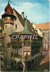 Modern Postcard Colmar Pfister house dates back to 1537