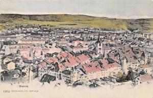 BIENNE SWITZERLAND~BURGY PANORAMIC POSTCARD 1900s