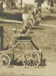 Wyoming IOWA RPPC '07 CIRCUS Parade CREEPY CLOWN nr Anamosa Maquoketa Monticello