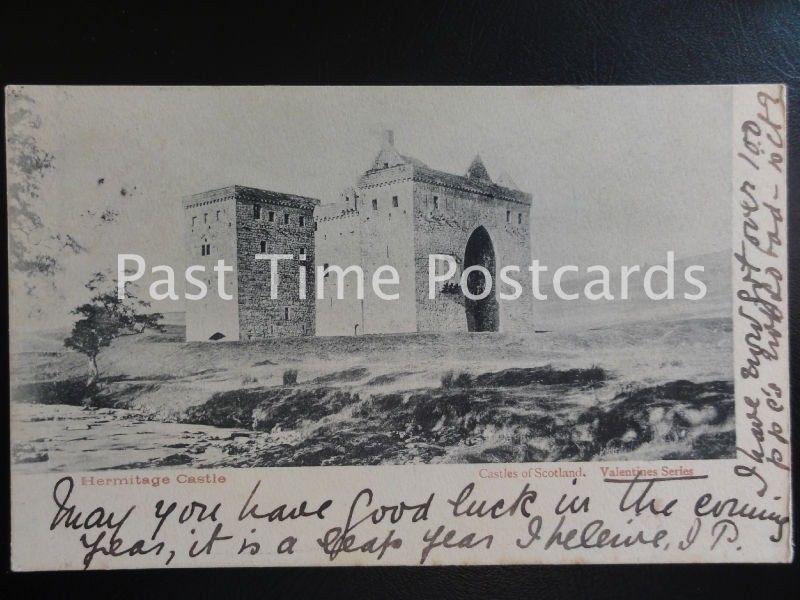 Dumfriesshire HERMITAGE CASTLE Castles of Scotland c1903 by Valentine