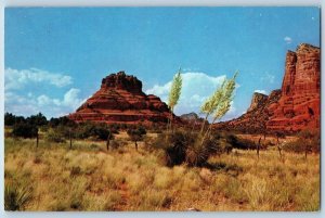 Sedona Arizona Postcard Bell Rock Highway Exterior Field c1960 Vintage Antique