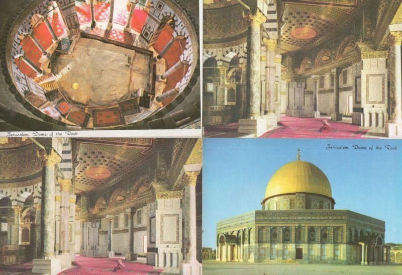 Jerusalem The Dome Of The Rock 4x Israel Postcard s