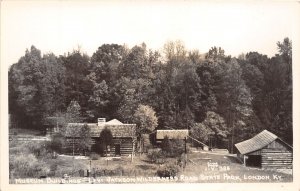 J49/ London Kentucky RPPC Postcard c40s-50s Cline Levi Jackson Museum 234