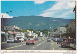 Vernon. In the Sunny Okanagan, B.C.,  Canada,   50-70s