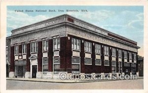 United States National Bank Iron Mountain, Mich, USA Unused 