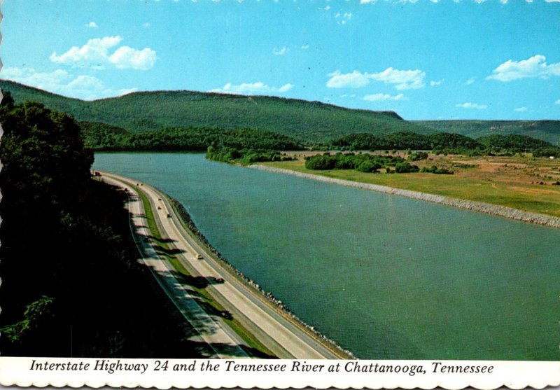 Tennessee Chattanooga Interstate Highway 24 and The Tennessee River