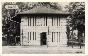 KY-Carrolton, Kentucky-View of the County Jail c1930 Vintage Postcard KJ5