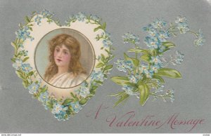 VALENTINE'S DAY , Female Head portrait , 1908