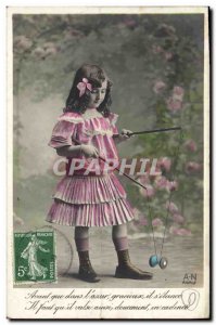 Postcard Old Children Diabolo