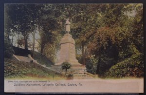 Easton, PA - Soldiers Monument, Lafayette College - Early 1900s