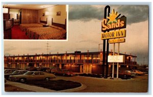 North Platte Nebraska NE Postcard Sands Motor Inn Restaurant c1950's Vintage