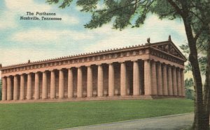 Vintage Postcard Parthenon Centennial Park Tourist Spot Nashville Tennessee TN