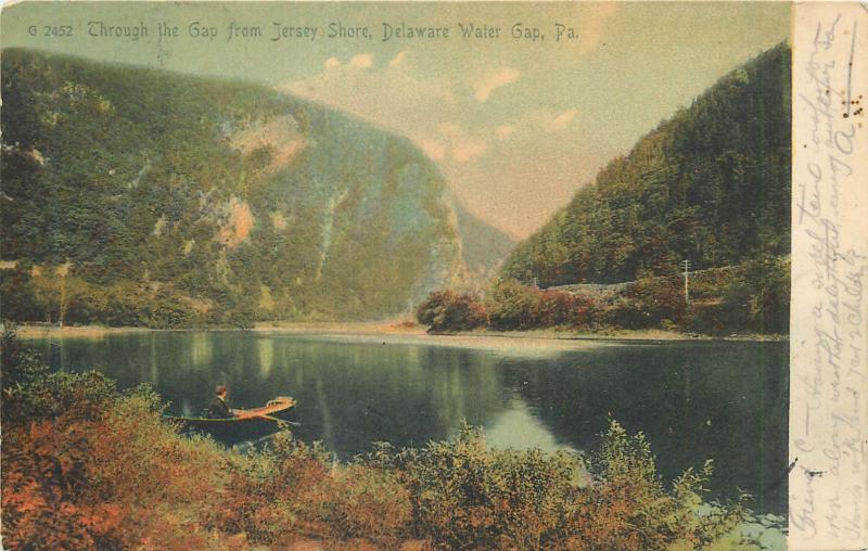 Through the Gap from Jersey Shore Delaware Water Gap PA 1906