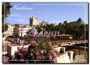 Postcard Modern Languedoc Narbonne gateway of hounds on the Canal de la Robin...