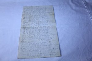 Vintage Hand Written Letter Dated 1848 Reads Like a Sermon