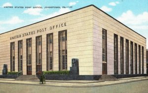 Vintage Postcard 1930s United States Post Office Building Johnstown Pennsylvania