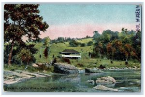 Catskill New York Postcard View Rip Van Winkle Park 1918 Vintage Posted Antique