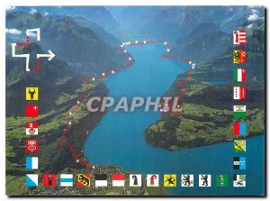 Postcard Modern Weg der Schweiz