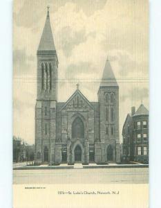 Unused Pre-1907 CHURCH SCENE Newark New Jersey NJ p5456