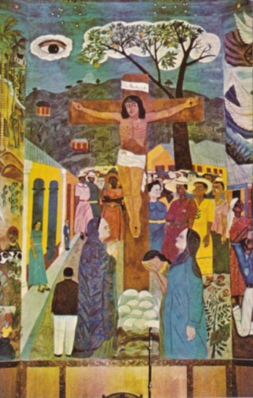 Haiti Port-au-Prince Crucifixion Mural Holy Trinity Cathedral Episcopal