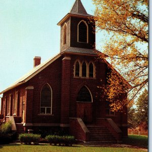 c1960s Briggsville Marquette County WI St. Mary's Catholic Church Chrome PC A296