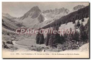 Old Postcard On The CONTAMINATED St Gervais baths And Bonhomme window