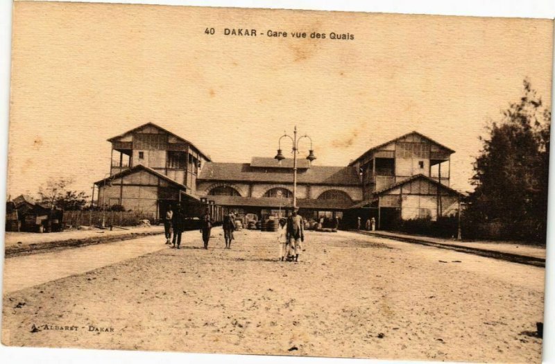 CPA AK Senegal-Dakar-Gare vue des Quais (235588)