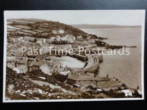 Cornwall MOUSEHOLE Harbour & Village - Old RP Postcard by Excel No.91